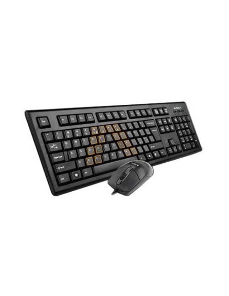 Kit A4Tech KRS-8572 cu fir, negru