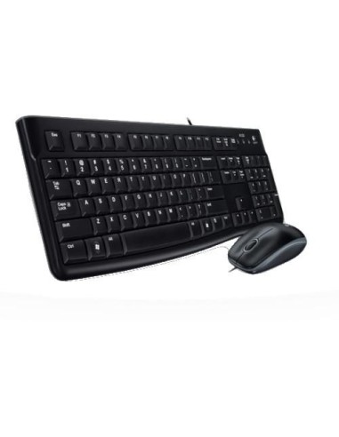 Kit Logitech MK120, USB 2.0, negru