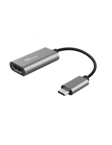 Adaptor Trust Dalyx, USB-C - HDMI, gri