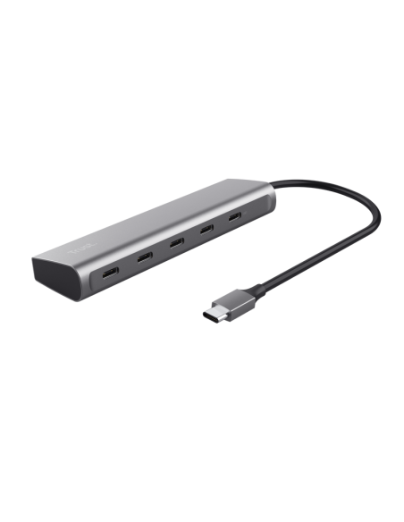 Hub Trust Halyx 5 x USB-C, gri