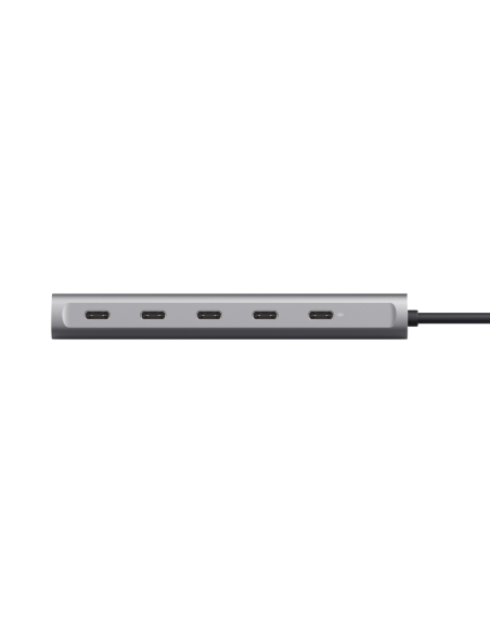 Hub Trust Halyx 5 x USB-C, gri