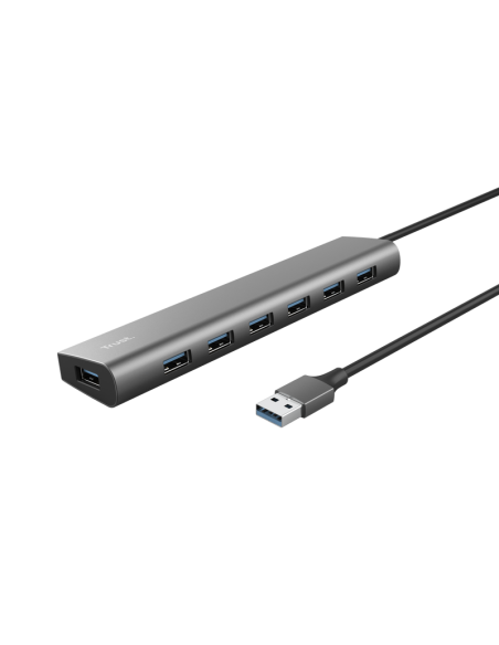 Hub Trust Halyx 7xUSB 3.2 Gen1, gri