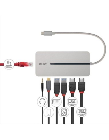 Lindy DST-Mx Duo Mini Dock USB Type-C