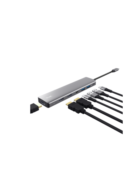 Adaptor Trust Dalyx 7 in 1, gri