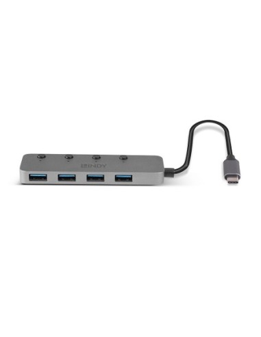 Hub Lindy 4 Port USB 3.2 buton On/Off
