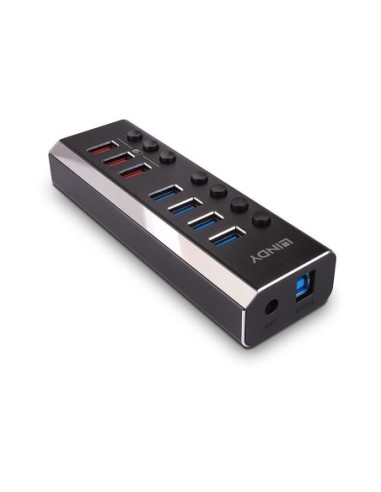 Hub Lindy 7 Port USB 3.0 3x QuickCharge