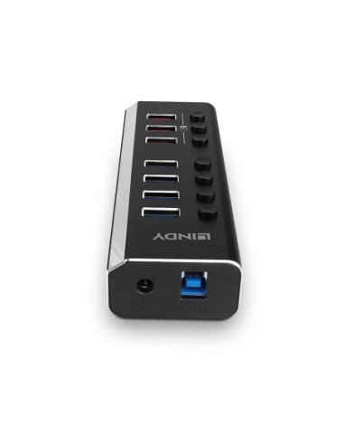 Hub Lindy 7 Port USB 3.0 3x QuickCharge