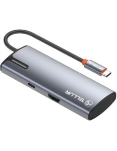 Hub USBC 3.0 Tellur Basic, 4 port, gri