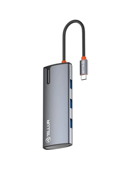 Hub USBC 3.0 Tellur Basic, 4 port, gri