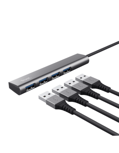 USB Hub Trust Halyx 4xUSB 3.2, alm