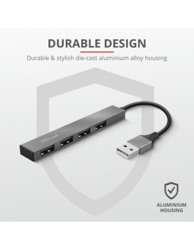 USB Hub Trust Halyx 4xUSB 2.0, alm