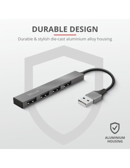 USB Hub Trust Halyx 4xUSB 2.0, alm