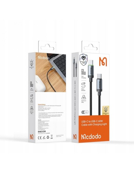 Mcdodo Cablu Type-C la Type-C PD60W