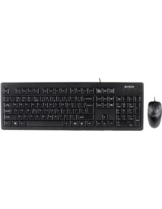 Kit A4Tech KRS-8372 cu fir, negru