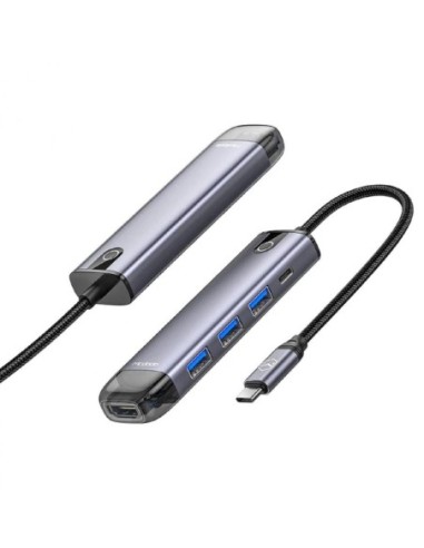Mcdodo Multihub 5 in 1 Type-C gri