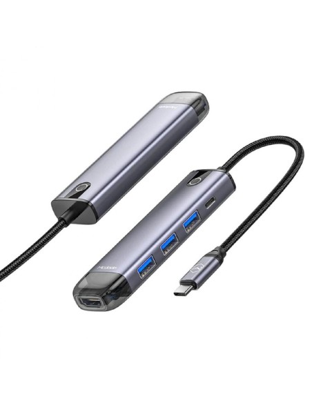 Mcdodo Multihub 5 in 1 Type-C gri