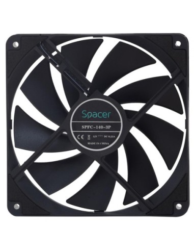 Ventilator Spacer 140mm, 1400RPM, negru