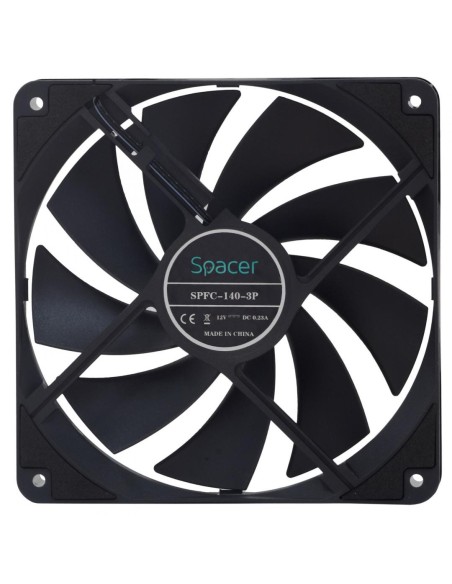 Ventilator Spacer 140mm, 1400RPM, negru