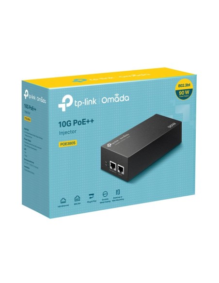 TP-LINK POE+ INJECTOR 10Gbps POE380S