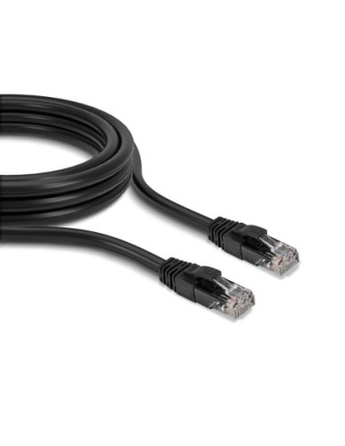 Cablu Lindy 1m Cat.6 U/UTP, Black