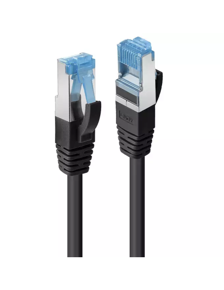 Cablu Lindy 1m Cat.6A S/FTP LSZH, Black