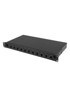 Patch panel fibră rack 19" 1U  12x SC