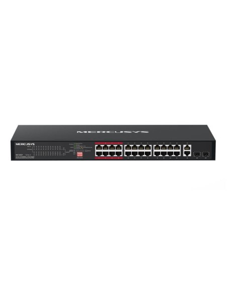 24-Port 10/100Mbps + 2-Port Gigabit Sw