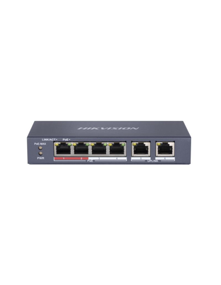 SWITCH HIKVISION 4 PORTURI POE